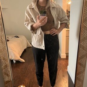 Boxy trendy tan jacket